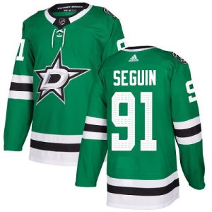 Män Ishockey Dallas Stars Tröjor Tyler Seguin #91 Authentic Grön Hemma
